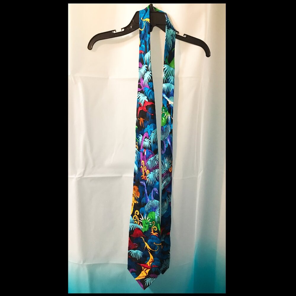 Vintage Rosetti Dinosaur Necktie - 100% silk